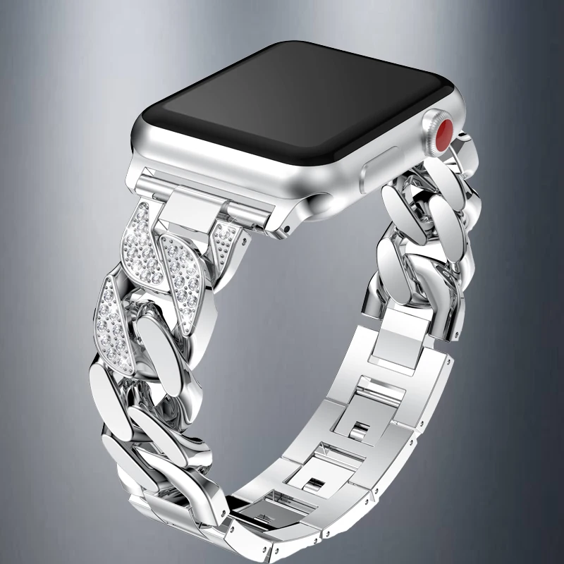 Браслет из нержавеющей стали ремешок для наручных часов Apple Watch series 5 4 версия 1 2 3