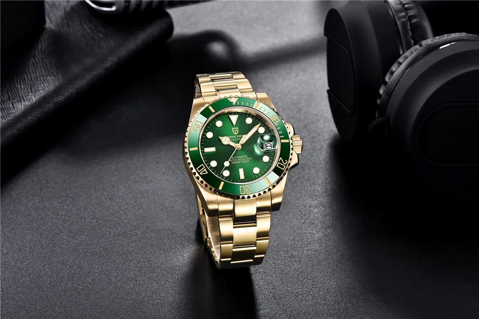 PAGANI DESIGN 40MM Men's Automatic Watch Luxury Sapphire Glass Mechanical Watch Stainless Steel Fashion Sports Waterproof Watch