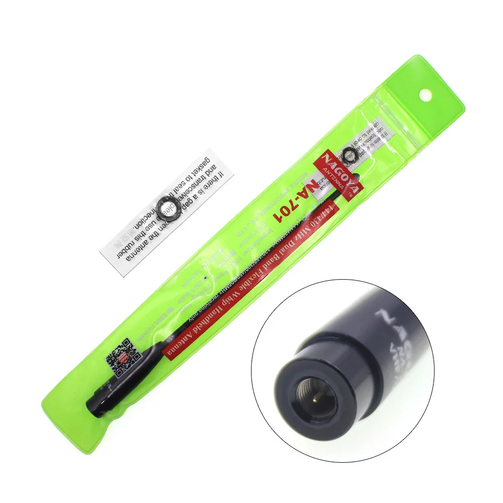 Original Nagoya NA-701 VHF/UHF (144/430Mhz) Antenna SMA-Male for VX-3R VX-7R ZT-2R PX-2R UV-985 TH-UVF8D TH-UV8000D