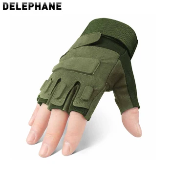 

Summer Outdoor Sports Cycling Gloves Women Men Hand Protective Fingerless Riding Gloves Black Shooting Paintball Army Glove