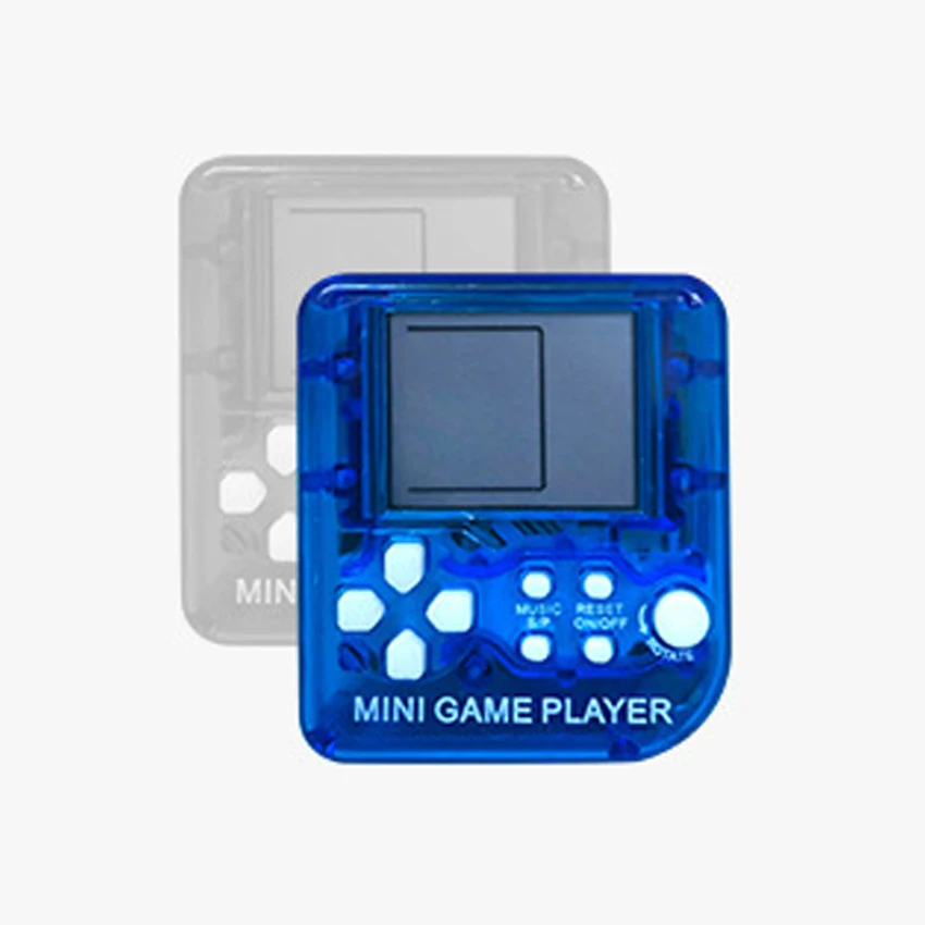 Mini Portable Game Console Keychain Children Handheld Game Console Toy Puzzle Nostalgic Cartoon Creative New Year Christmas Gift