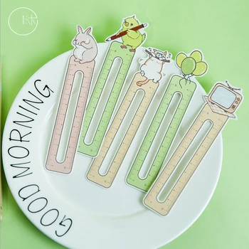 

30pcs/lot Kawaii Cartoon Cat Exquisite Metal Bookmark For Book Creative Gift Package Marque Page Stationery