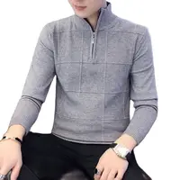 2021 Men's Sweaters Autumn Winter Warm Cashmere Wool Zipper Pullover Sweaters Man Casual Knitwear Plus Size M-XXXL