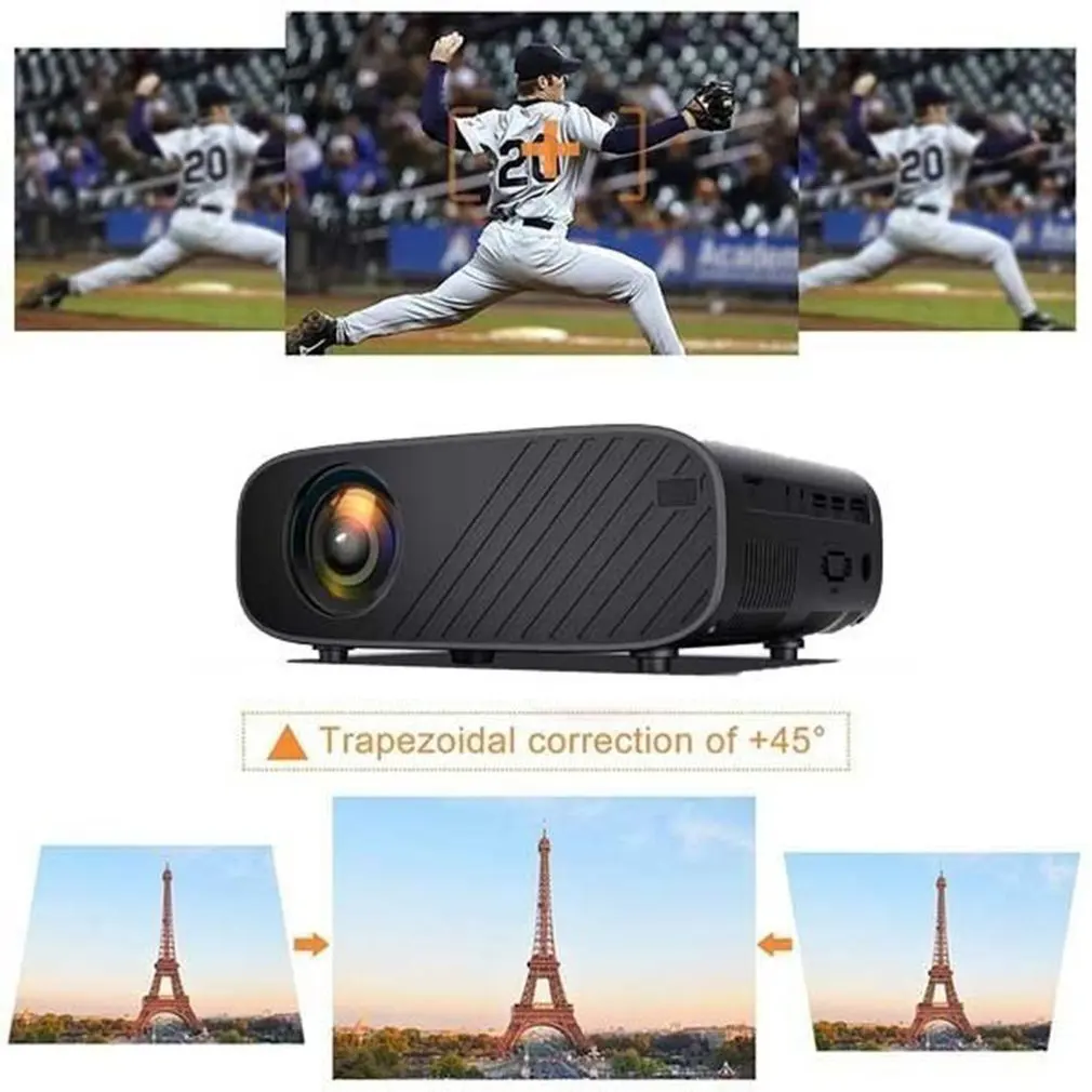 

4K 1080P Hd Wifi 3D Led Mini Video Theatre Projector Home Cinema 18000 Lumens With Infrared Remote Control Function