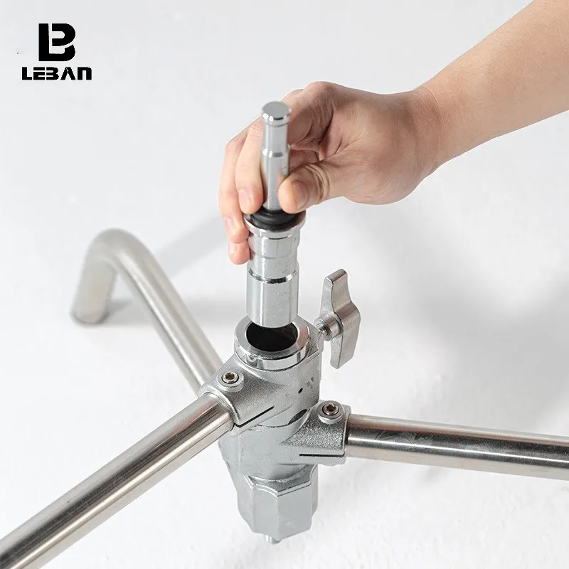 C Stand Base Bracket Stent Floor Light Stand Magic Leg Lamp Holder Head for C Light