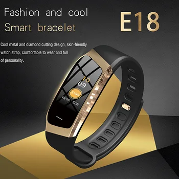 

Women's Watch E18 Heart Rate Monitor Waterproof Bluetooth Touch Screen IP67 Waterproof Men's Smart Watch for Android and IOS