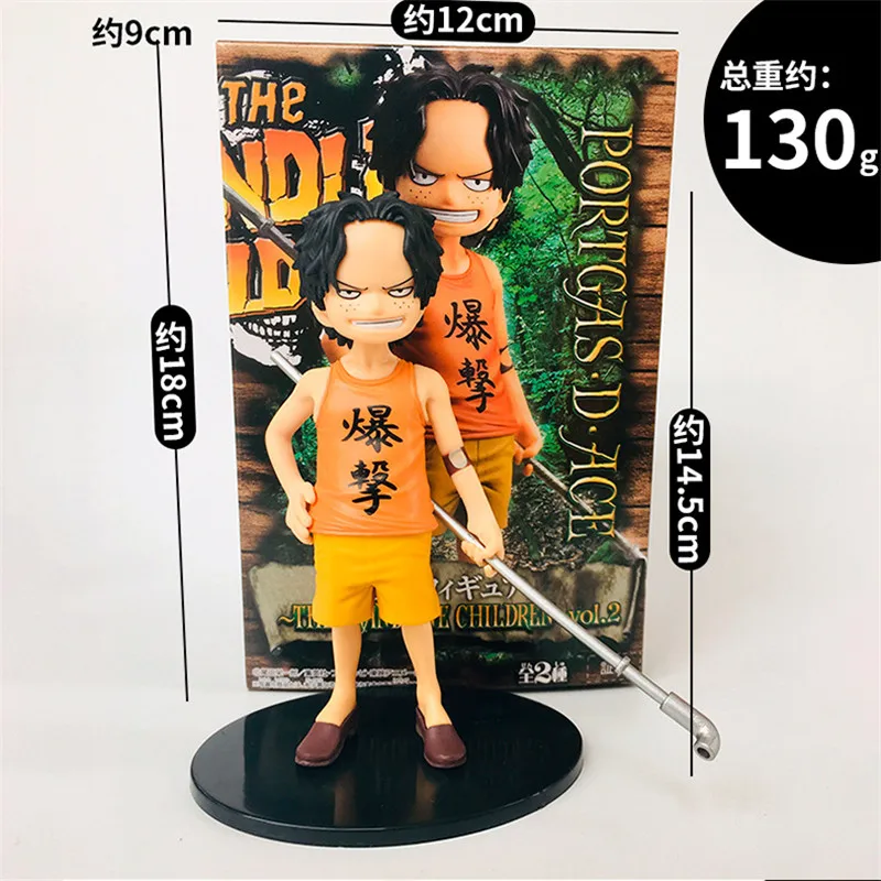 Цельное детство Ver. Luffy Sanji Sabo Ace Zoro милый детский ПВХ экшн фигурка OP Q Коллекционная