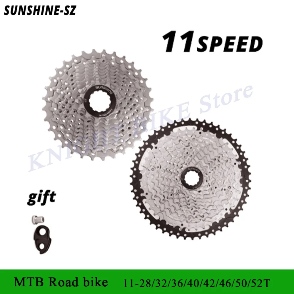 SUNSHINE MTB дорожный велосипед 11-скоростных велосипедов трещетки маховик 11S 28/32/36/40/42/46/50 T/52 T для SHIMANO SRAM деталь для велосипеда