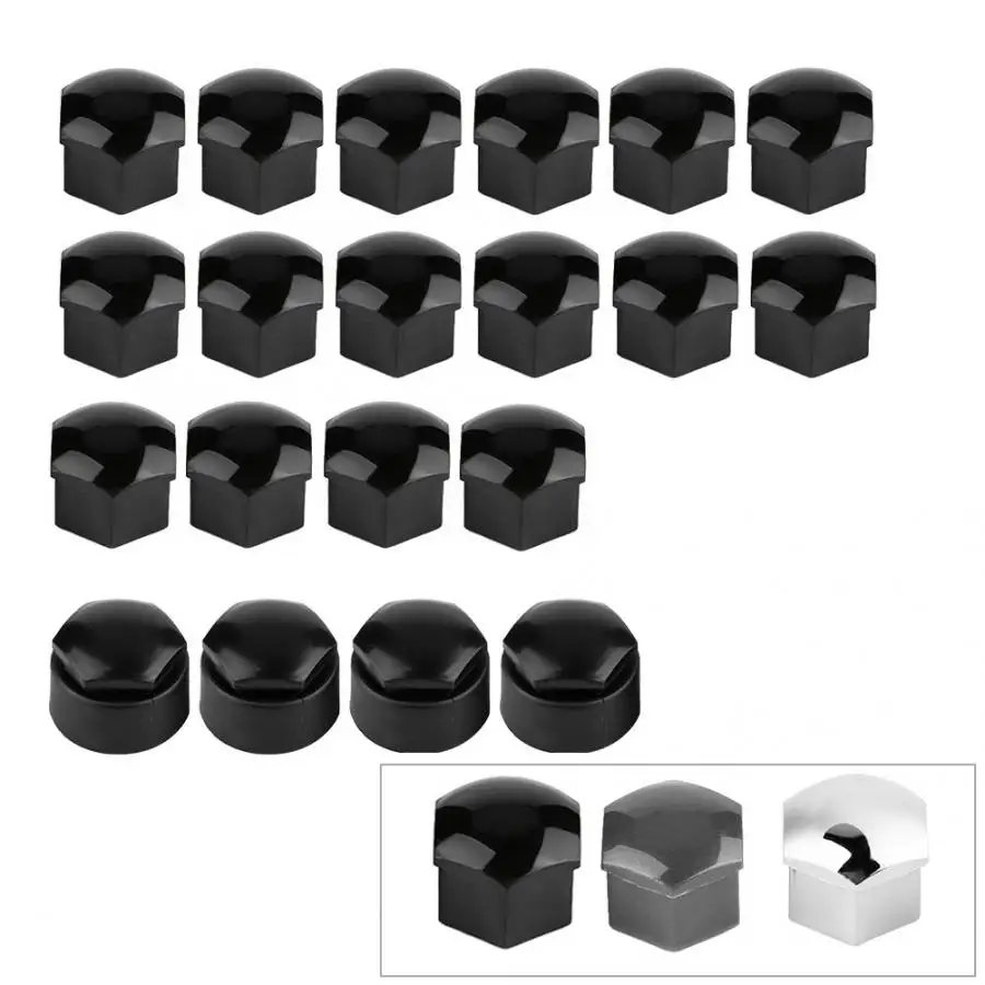 20pcs 17mm Nut Car Wheel Auto Hub Screw Cover Wheel Nut Bolt Antitheft