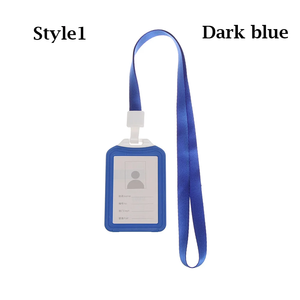 Style 1-dark blue Новые держатели для кредитных карт для мужчин и женщин, деловая сумка для работы, чехол для студенческого автобуса, чехлы для ID карт, сумка, держатель для удостоверения личности - Цвет: Style 1-dark blue
