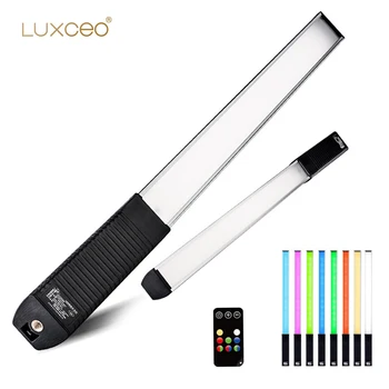 LUXCEO-Q508A RGB Led 비디오 라이트 원격 제어 3000K-6000K 스튜디오 사진 조명 바, 유튜브 틱톡 브이로그용