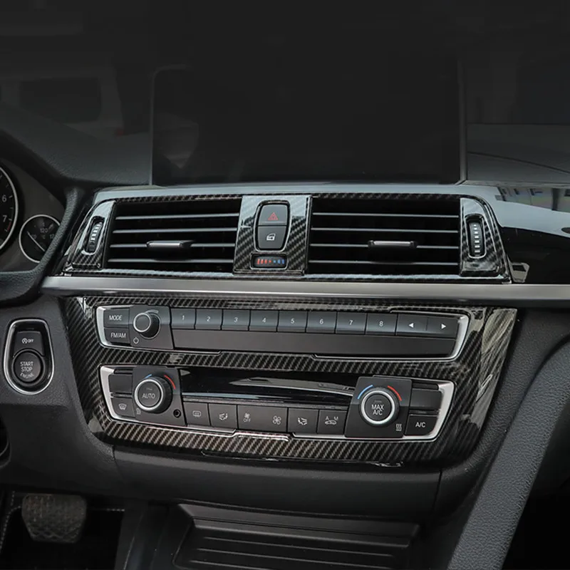 

Carbon Fiber Color Console CD Panel Decoration Frame Cover Trim Sticker For BMW 3 4 Series 3GT F30 F32 F34 Interior Accessories