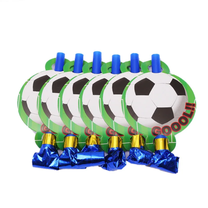 6pcs/lot Football Theme Blowing Dragon Blowouts Decoration Noise Makers Kids Favor Birthday Party Supplies | Дом и сад
