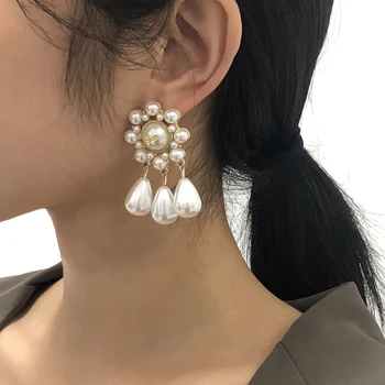 

PHYANIC 2020 New Fashion Baroque Simulated Pearl Stud Earrings Temperament Personality Versatile Pendant Elegant Ear Jewelry
