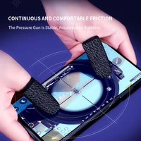 2 sztuk kontroler do gier na telefon komórkowy Finger Sleeve zestawy Anti-Sweat wielokrotnego użytku Sweatproof oddychająca pełna naciśnij ekran zestaw na palce dla PUBG 6