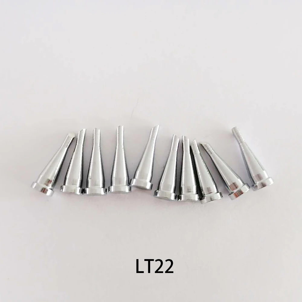 10Pcs/Lot LT22 Soldering Iron Tip Lead Free Heating Element For Weller Wp80 Wsp80 Soldering Replacement Repair Tool high performance miniature lead free soldering pot soldering desoldering bath tin melting furnace wire tinning tool miniature