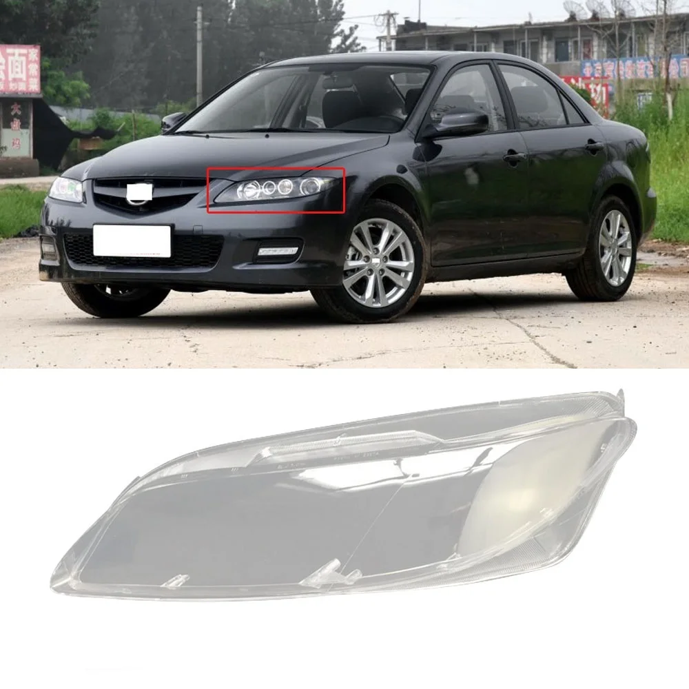 CAPQX 1 шт. для Mazda 6 Mazda6 2003 2015 передняя фара Головной фонарь в сборе черный задник +