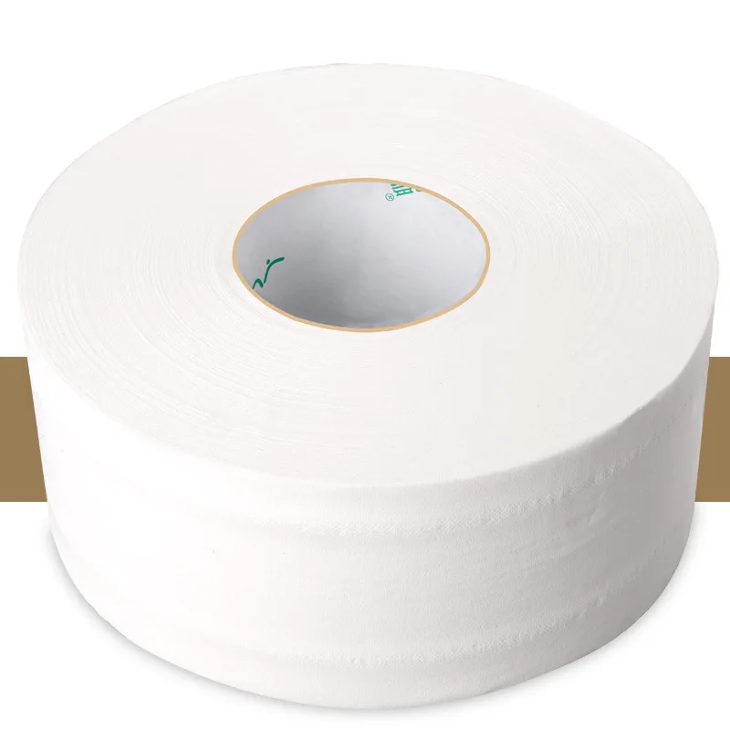 

1 Roll Large Toilet Paper 4-Layer Jumbo Roll Native Wood Soft Toilet Tissue Pulp Home Rolling Paper Water Absorption