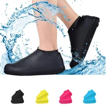 Waterproof Rain Boots Shoe Cover Reusable Non-Slip Rain Boot Unisex Shoes Protectors Boot Outdoor Rainy Days Elastic Overshoes