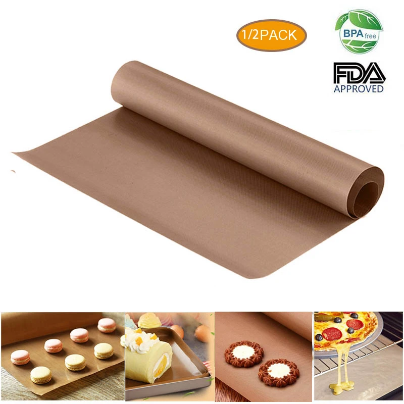 Reusable Non Stick Cooking Liner Oven Microwave Grill Baking Mat Sheet 60 x 40cm 