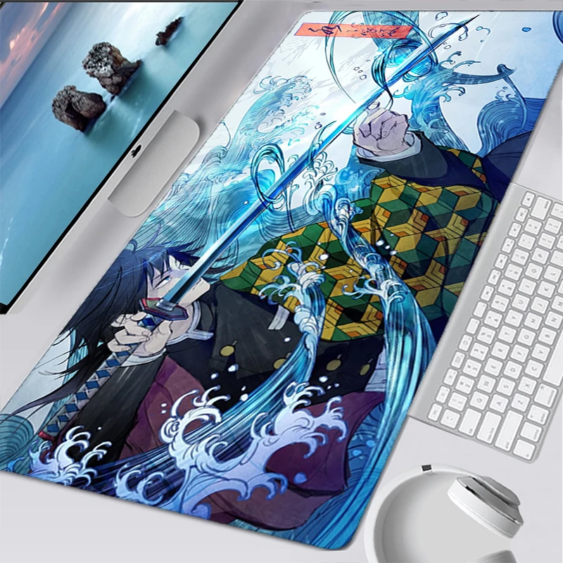 Anime Demon Slayer Mouse Pad Large Non-skid mouse pad Carpet Gaming Mousepad laptop mousepad Keyboard mat office desk manga mat