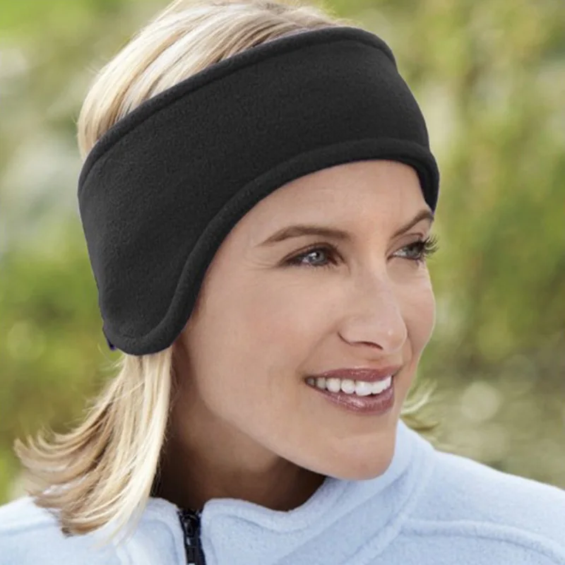 8 Packs Ear Warmer Cover for Men Women Fleece Winter Warm Black Earmuff Unisex 