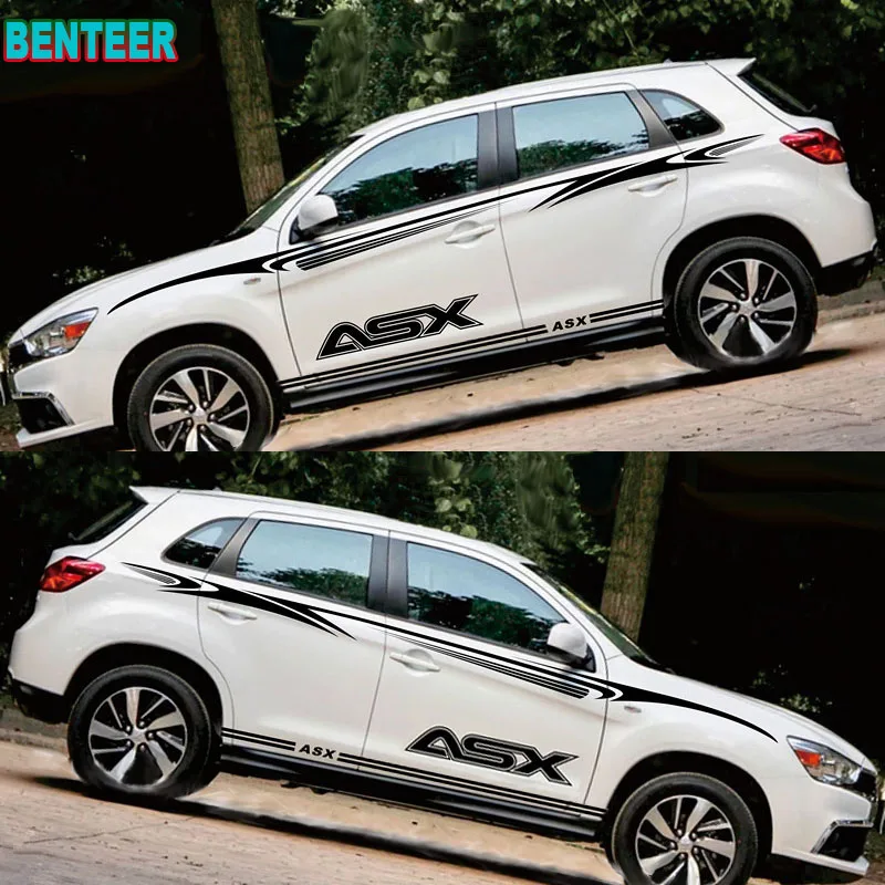 2side Kk Car Body Sticker For Mitsubishi Asx - Car Stickers - AliExpress