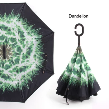 

Reverse Umbrella Waterproof UV Protection Sun Protection U Handle Umbrella Reverse Folding Reversing Umbrel umbrellas