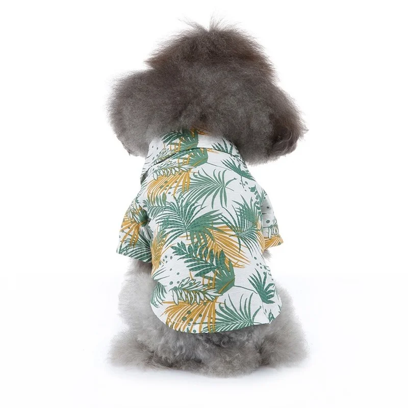 

Summer Pet Dog Shirt Thin Beach Dog Shirt Plaid Printing Small And Medium Pet Clothes Teddy Chihuahua Dog Shirts For Small Dogs