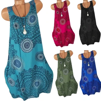 

Cutwork Lace Crochet Slip Dress Open Back Patchwork Sukienka Vintage Print Plus Size Dresses Women 4xl 5xl Sleeveless Robe 2019