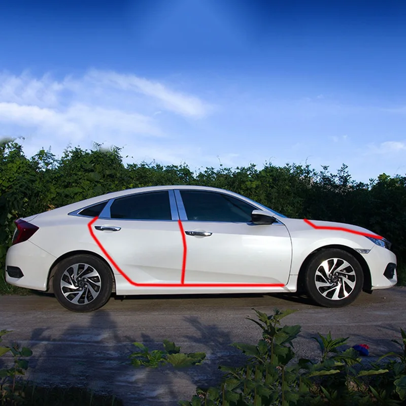 5 м автомобильный хромированный Стайлинг украшения Литье отделка ленты Авто DIY бампер кузова защитная наклейка