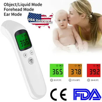 

Non Contact Digital IR Infrared Forehead Thermometer Gun Adult Body Temperature
