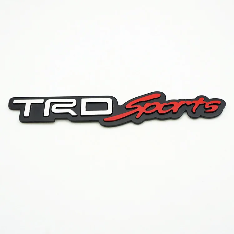 Подходит для Toyota trdsports алюминиевый сплав модифицированный бампер наклейки trdsportivo матовая алюминиевая маркировка