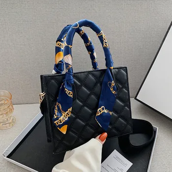 

Female bag new fashion all-match silk scarf shoulder bag to work crossbody bags western style women's handbag small square bag