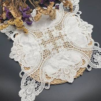 

white lace placemat for kitchen table coasters for drinks dish pad tablecloth table doilies tablemats table cover party decor