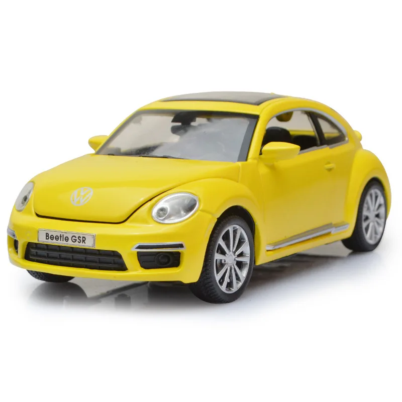 

1/32 Die Cast Car Model Alloy Bettle L=14Cm Collective 4 Openable Doors W/Light & Sound Function Pull Back & Return Power