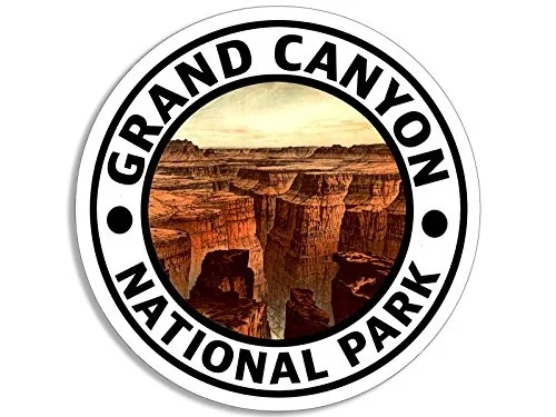 Для американского винила круглая наклейка Grand Canyon National Park(для похода путешествия rv az Arizona