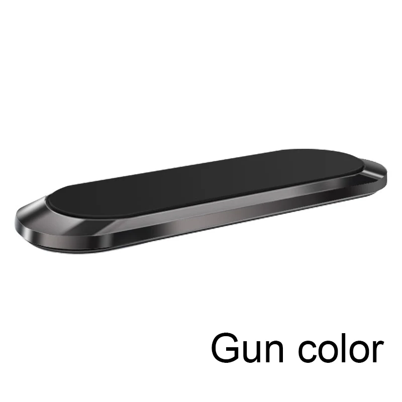 Мини магнитный автомобильный держатель для телефона держатель для навигатора в форме полосы для iPhone samsung Xiaomi настенный металлический магнит кронштейн для крепления автомобиля приборной панели - Цвет: Gun color