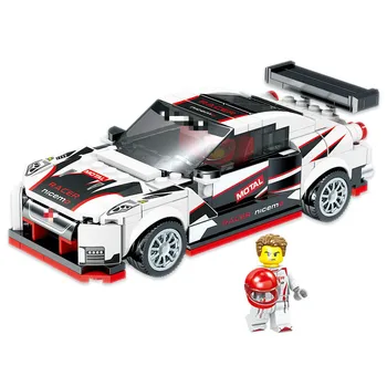 

GT-R Nissanlys Legoinglys Car Speed Champion Building Blocks Figures seamless brick body Kids Toy 2020 New Race Car Blocks