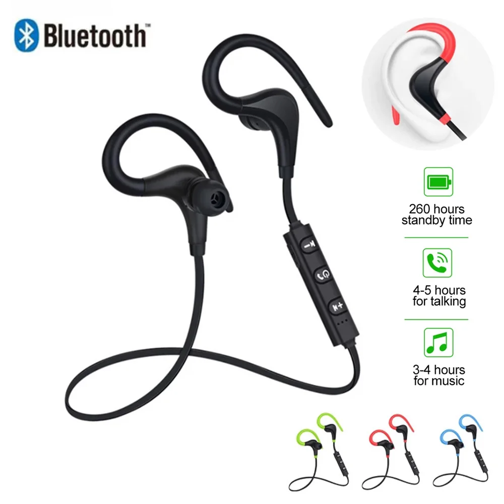 

Bluetooth Wireless Earphone Stereo Sports Headset Noise-Reduction Earphones with Microphone Earbuds for Xiaomi iPhone Samsung