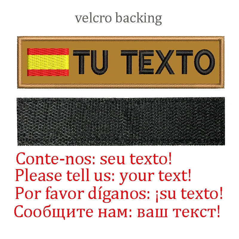 Paquete Parches Bordados Personalizados Con Velcro