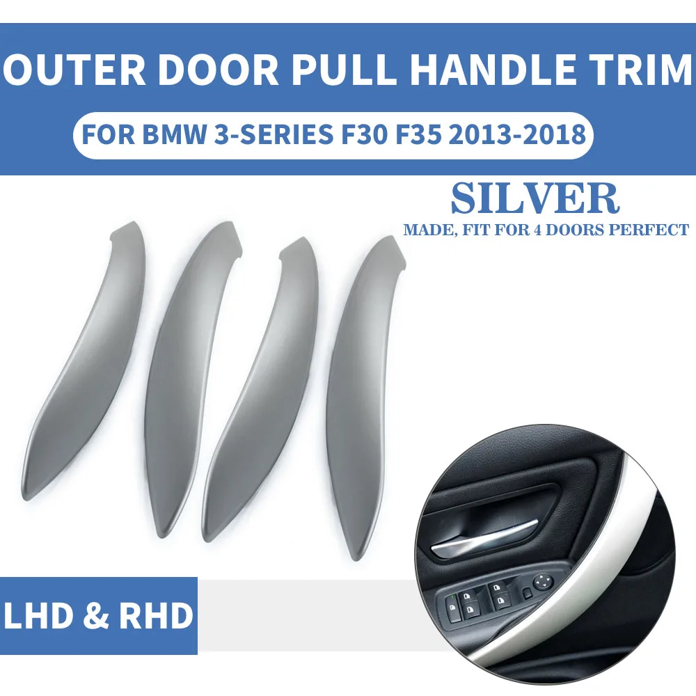 F30 Outer Silver door handle