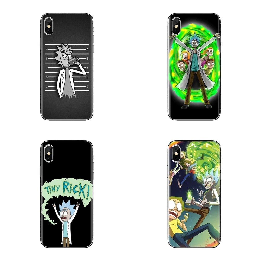 Transparent Soft Cases Covers For Huawei Mate Honor 4C 5C 5X 6X 7 7A 7C 8 9 10 8C 8X 20 Lite Pro fashion cartoon Rick and Morty |