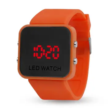 

HobbyLane Men Women Fashion LED Single Button Colorful Fashion Digital Watch Wristwatch