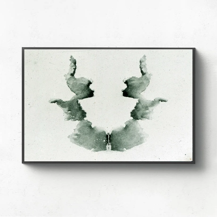 Rorschach inkblot тест-Арт холст плакат домашний Декор стены(без рамки - Цвет: 6
