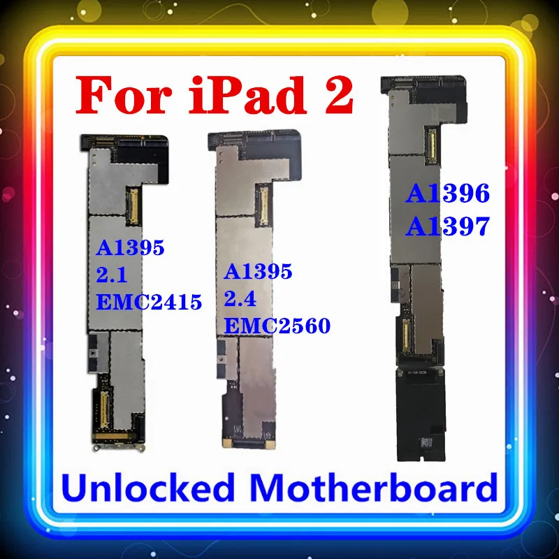 Для IPad 2 материнская плата WiFi + 3G версия A1396 A1397 WIFI/WLAN A1395 для 1 (EMC 2415) 4 2560)|Антенны