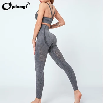 

Sets Seamless Fitness Women Yoga Suit High Stretchy Workout Sports underwear Bra High Waist Gym Workout Yoga Leggings Pants