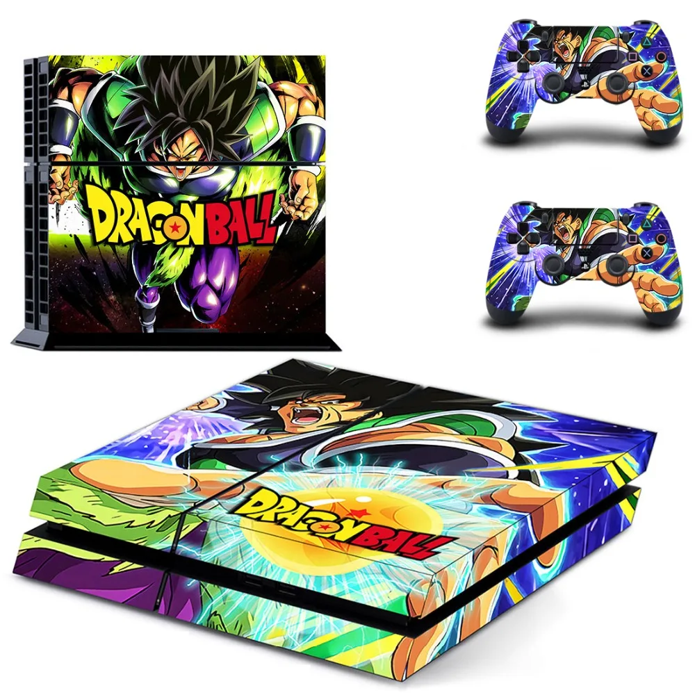Dragon Ball Z Супер полное покрытие лицевые панели наклейка для PS4 Наклейка для playstation 4 консоль и контроллеры наклейка для PS4 виниловая наклейка