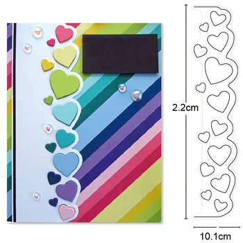 

Customized dies Heart Border frame Metal Cutting Dies Scrapbooking dies Craft Dies Stencils DIY For Cards Making New Dies 2020