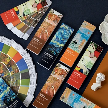 

40 Pcs Inspiration Gallery Decorative Stickers book Scrapbooking Stick Label Diary Stationery Album Van Gogh Monet Stickers